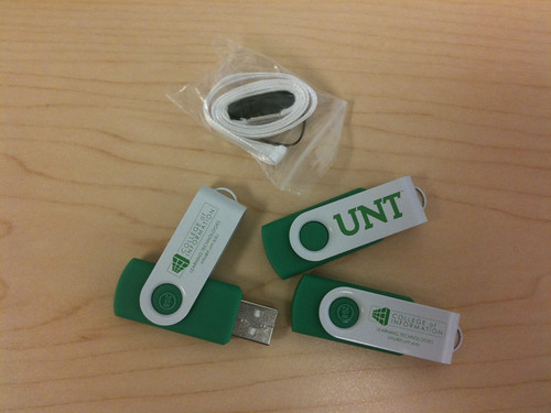 UNT / College of Information USB flash drives
