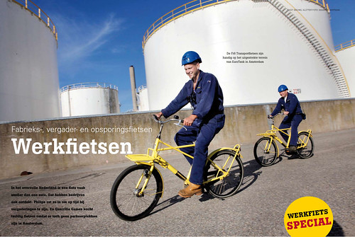 Workcycles Fr8 workbikes in "Vogelvrije fietser" magazine