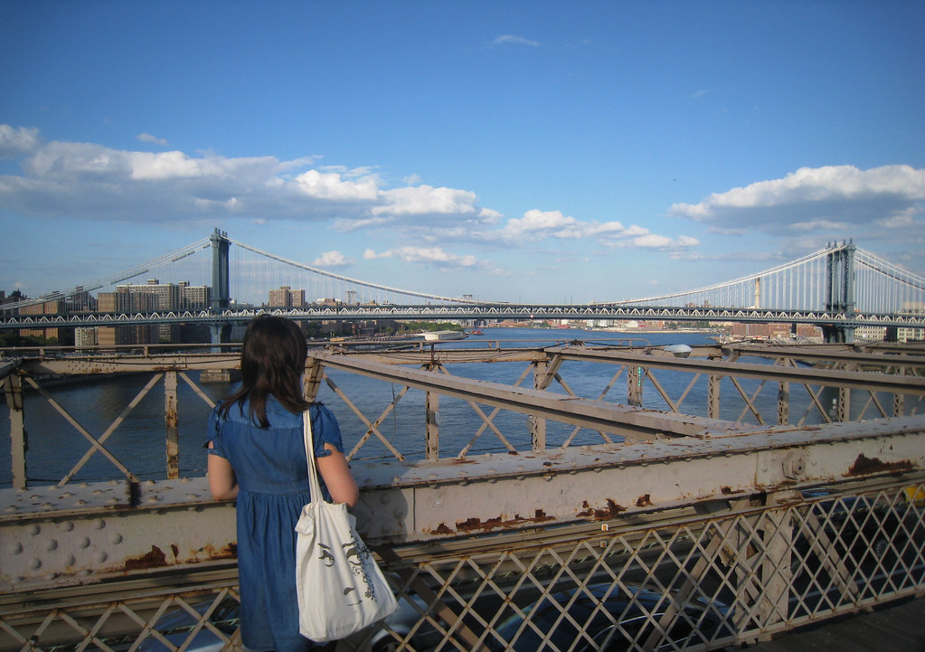 Pause sur le Brooklyn Bridge
