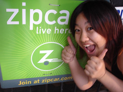 happy ZipCar customer (by: Renee Ya, creative commons license)
