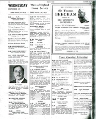 The Radio Times from October 31, 1945. Works Wonders was at 12.30pm