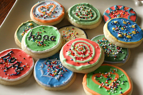 Bite-Sized Cookies with sprinkles.