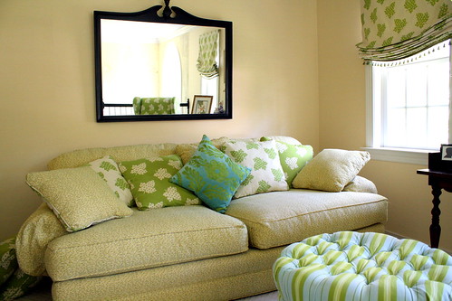 Green and Blue Living Room