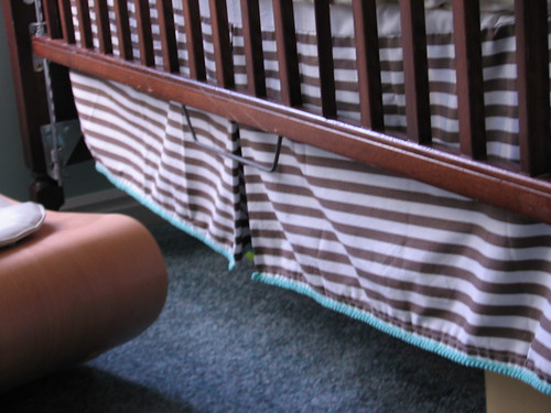 nursery - crib skirt