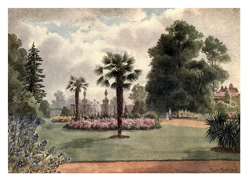 001-Palmeras en la puerta principa-Kew gardens 1908- Martin T. Mowerl