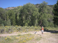 Lauren & Cookie Belle Hiking El Rito