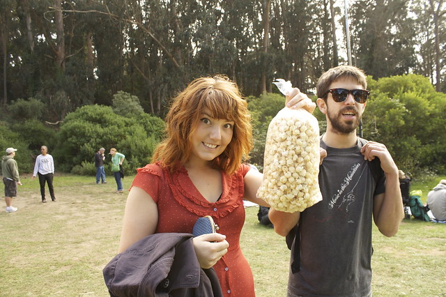 kettle corn success! Robyn and Sherman