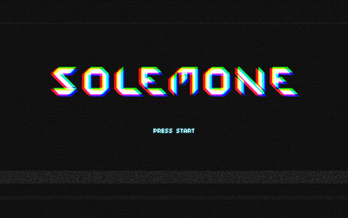 solemone 80's videogame texteffect