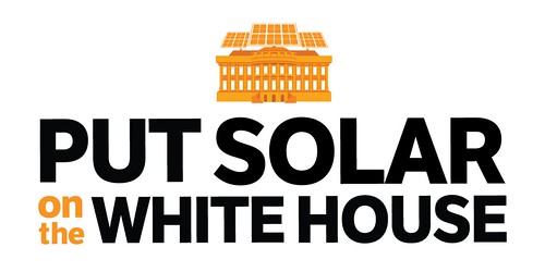 white house logo. Put Solar on the White House logo (horizontal)
