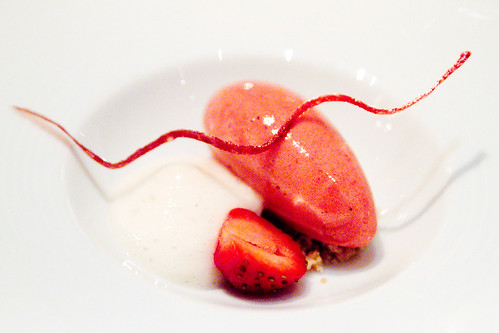 Dessert 1: Strawberry Sorbet