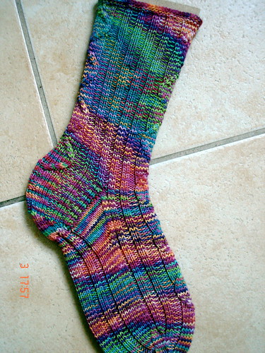 Right Aran sock