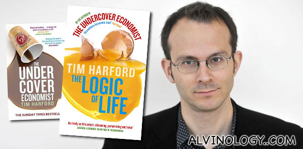 Tim Harford and his two books, The Undercover Economist and The Logic of Life