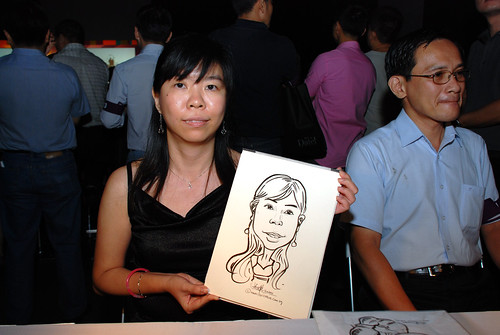 caricature live sketching for SDN First Anniversary Bash - 27