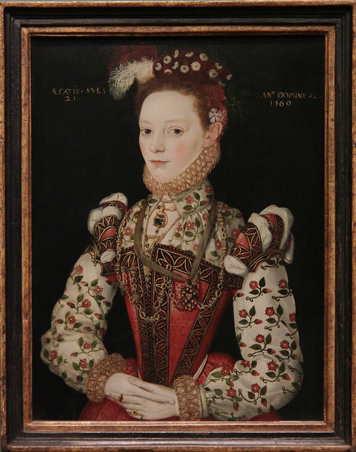 A Young Lady Aged 21, British school, 1569