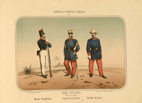 015- Álbum de la Infantería Española..-1861- conde de Clonard