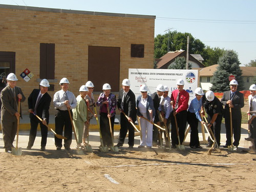 City officials joined representatives from USDA Rural Development last month to break ground for a hospital expansion project in Belmond, Iowa.