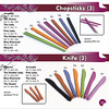 Chopsticks & Knife ; Rp. 28.000