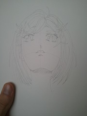 Manga Girl - Up Angle - Pencil