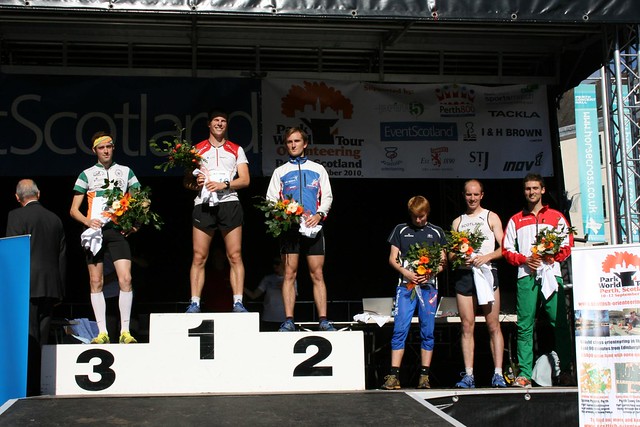 Men's podium