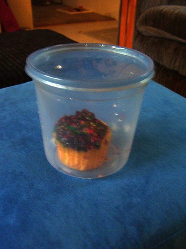 cupcake in a holder