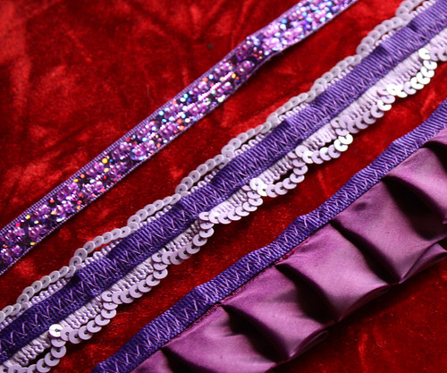 3 purple trims