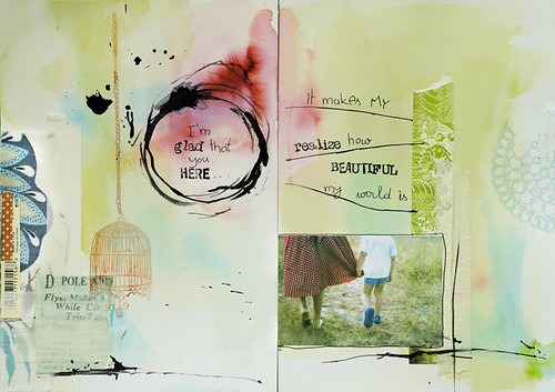 91/365 :: art journal :: I'm glad that you here... by ania-maria {away for a while}