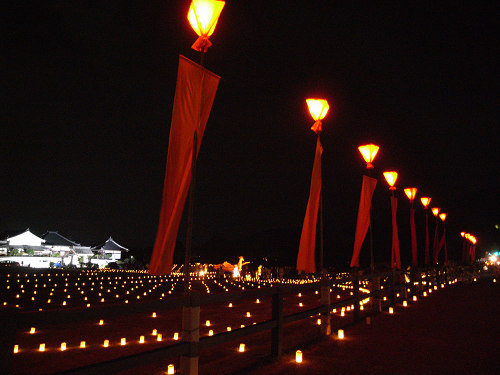 ロウソクの灯りが美しい『飛鳥光の回廊2010』＠明日香村