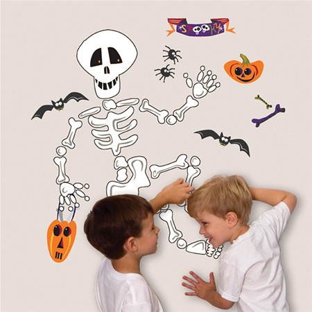 skeleton kids decal
