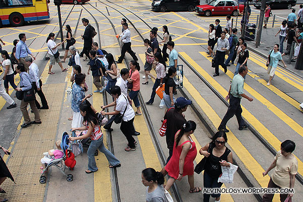Hong Kong is a very crowded city like Singapore