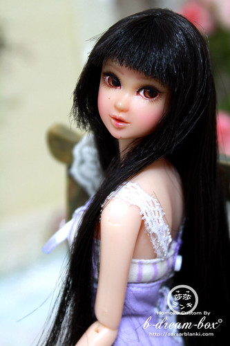  Slumber Sweet Lavender and she is the Dramatic Bride base momoko doll