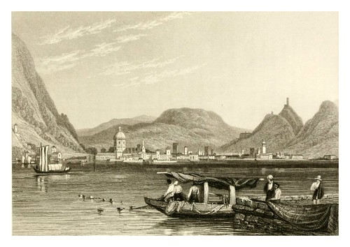 015-Vista general de Como-The tourist in Switzerland and Italy-1830-Samuel Prout