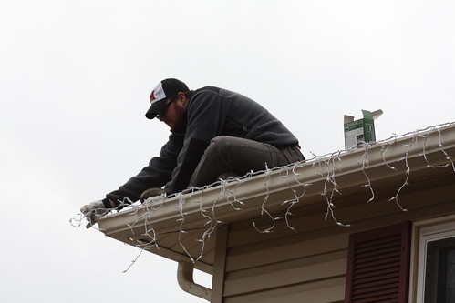 Hanging the lights