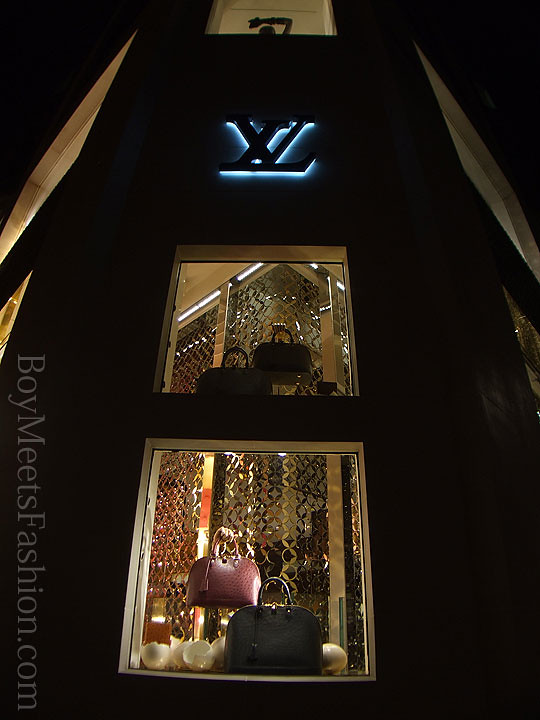 The windows of Louis Vuitton Maison - September 2010