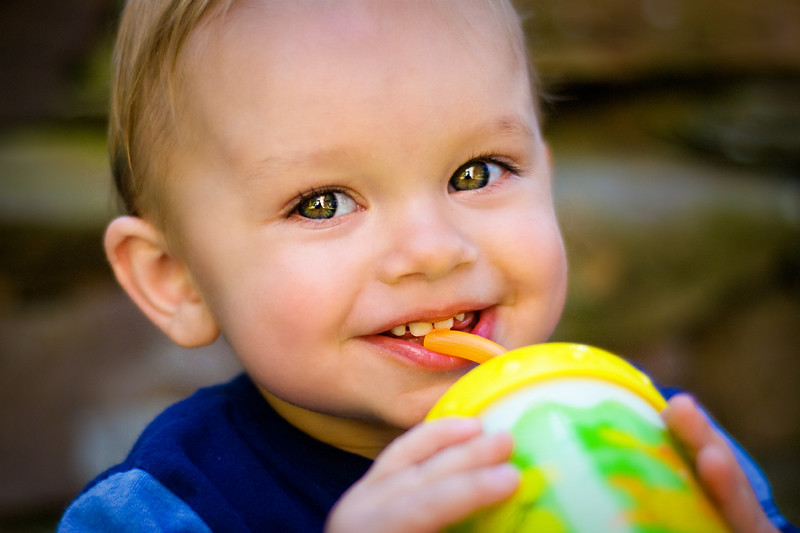 Toddler Boy sippy cup smile BLOG
