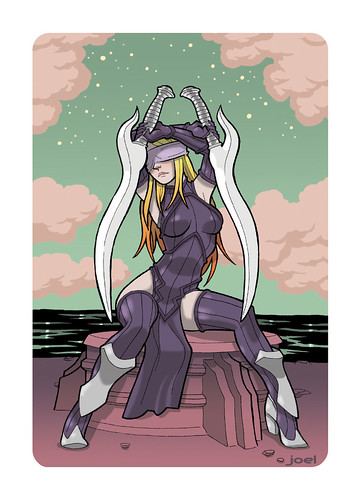 SuperPunch Tarot: The Two of Swords