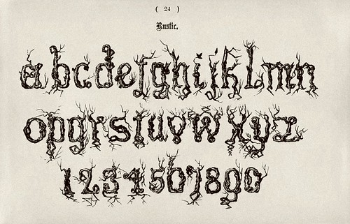 013-Alfabeto minusculas rustico-Examples of Modern Alphabets… 1913- Freeman Delamotte
