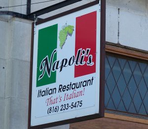 Napolis Italian Restaurant sign