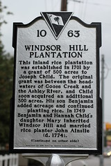 Windsor Hill Plantation Historical Marker - side 1