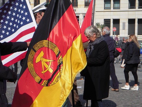 DDR Flag at Brandenburg Tor