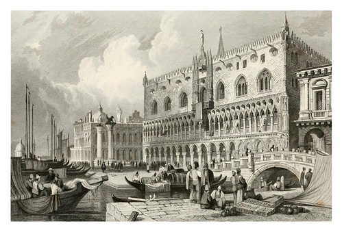 016-Palacio Ducal de Venecia-The tourist in Switzerland and Italy-1830-Samuel Prout