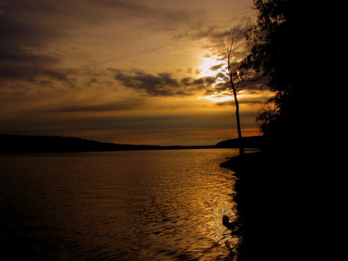 Sunset over Buggs Island Lake taken form Staunton River State Park