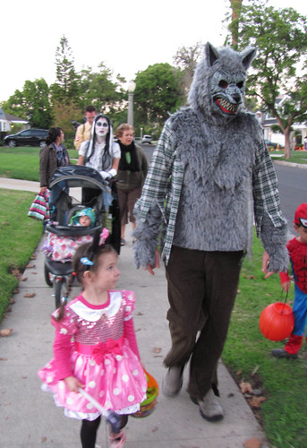 Here we are trick or treating!