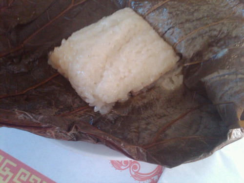 Lotus wrapped sticky rice