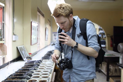 Anders Valde cupping at Dorman's