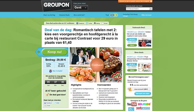 Groupon in Gent
