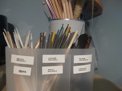 organizing needles and hooks