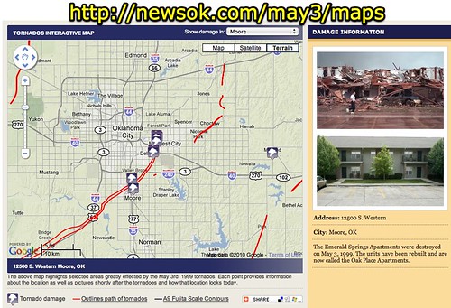Interactive Tornado Map - May 3, 1999 Oklahoma Tornado - NewsOK.com