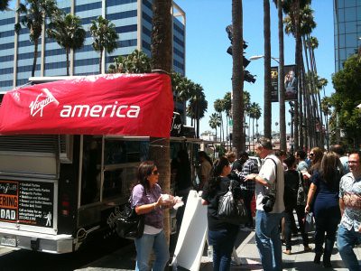 Virgin America Loopt Star taco truck in LA