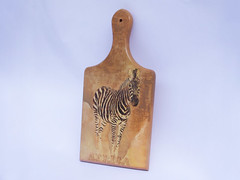 Cutting board with zebra "Africa"