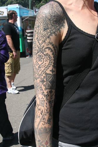 lace tattoo. Lace Tattoo Sleeve